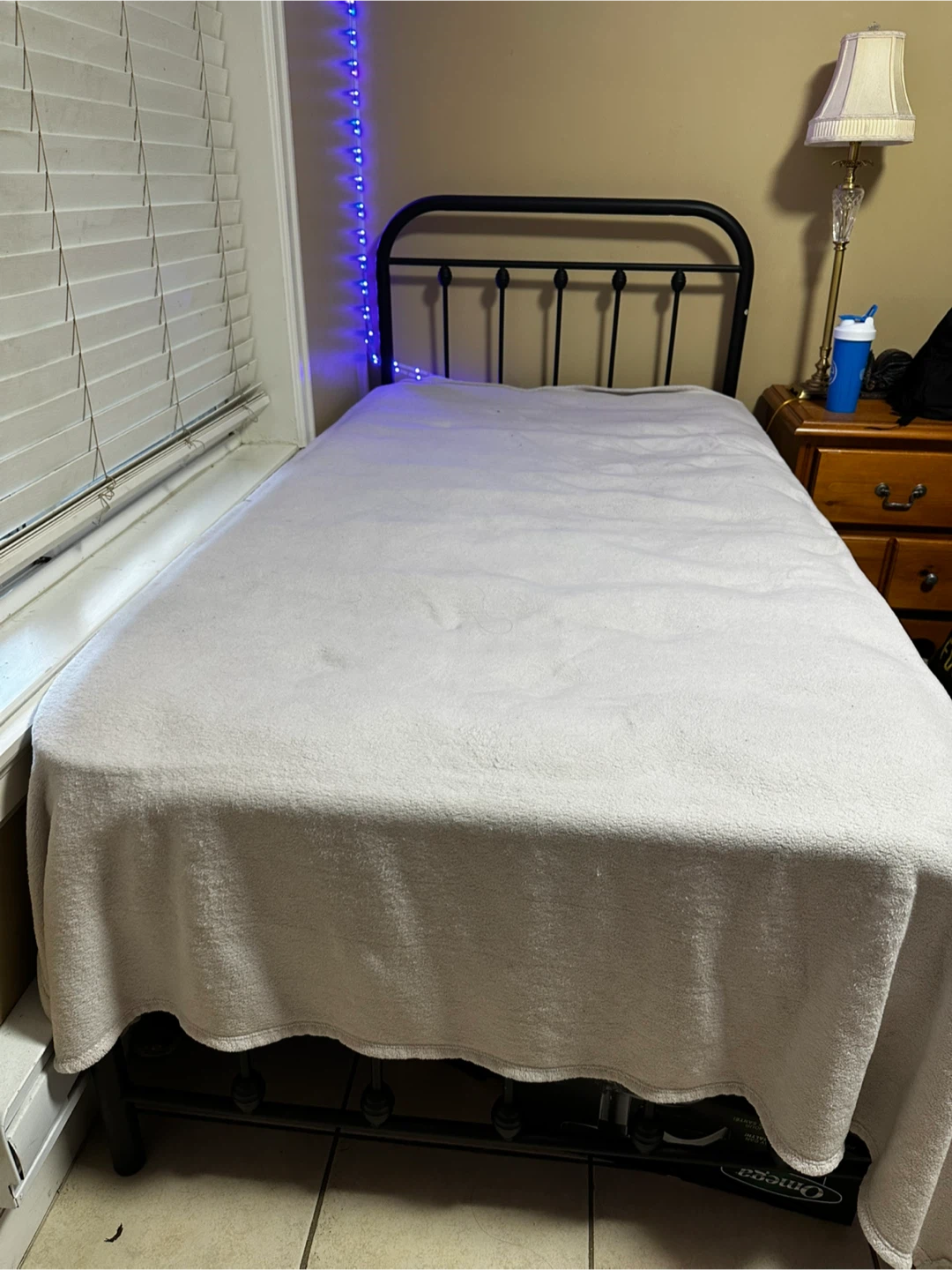 Metal Frame Twin Bed with mattress