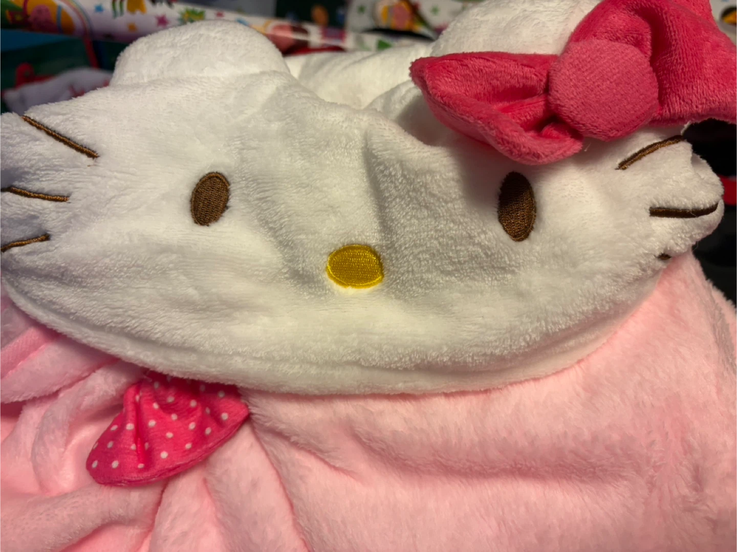 Hello Kitty Plush Blanket Hoodie