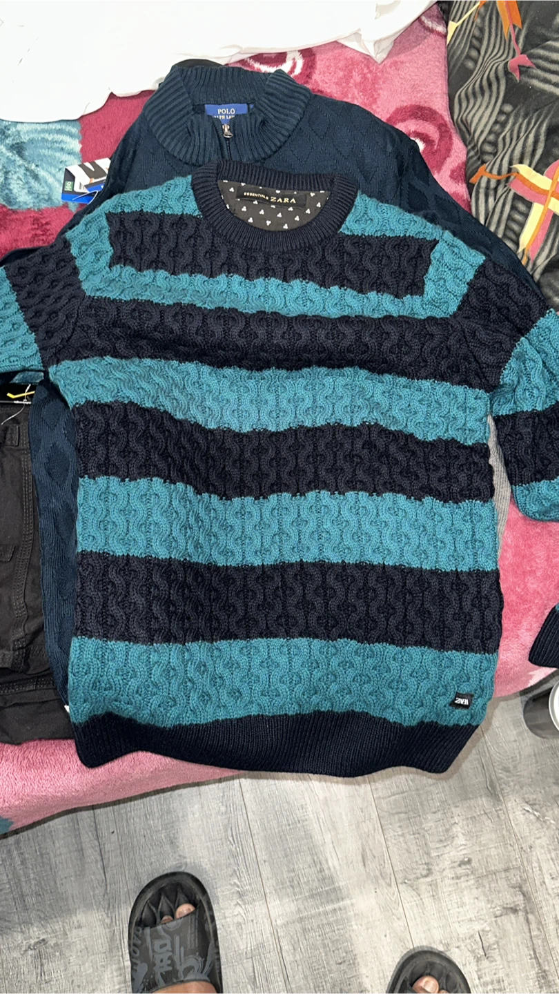 Zara Striped Knit Sweater - Size M