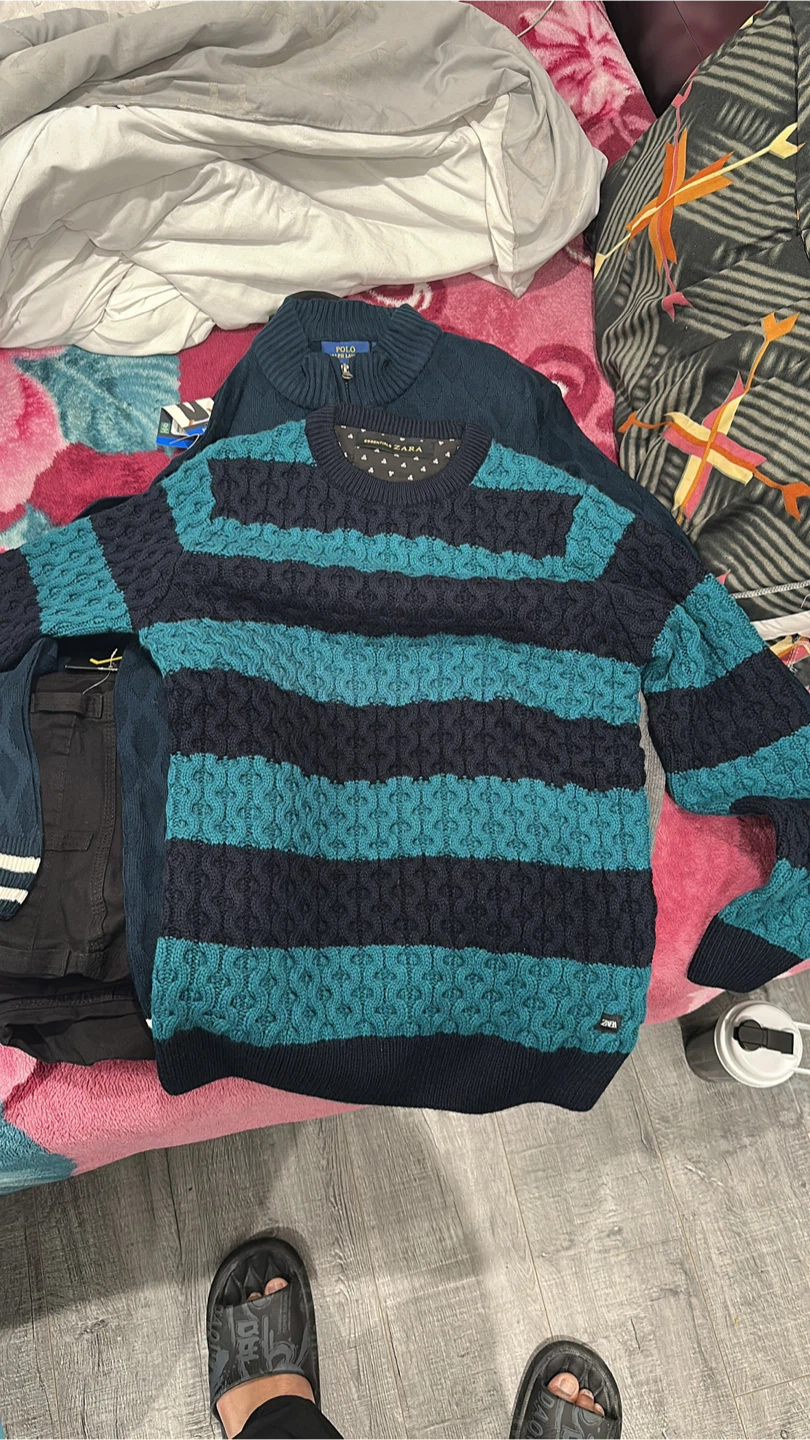 Zara Striped Knit Sweater - Size M - photo 2