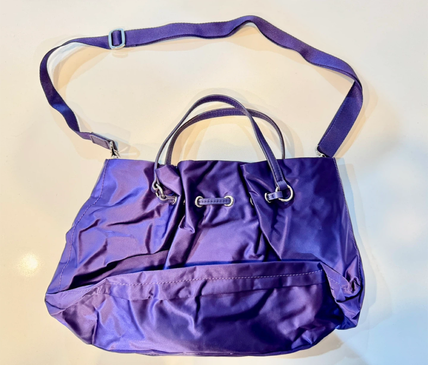 Agnes b. Cross Body/Tote Bag_Purple_Authentic_NWOT - photo 2