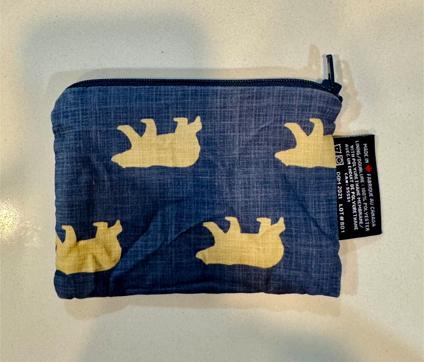 Colibri Blue and Gold (Beige) Bear Cosmetic Bag - photo 2
