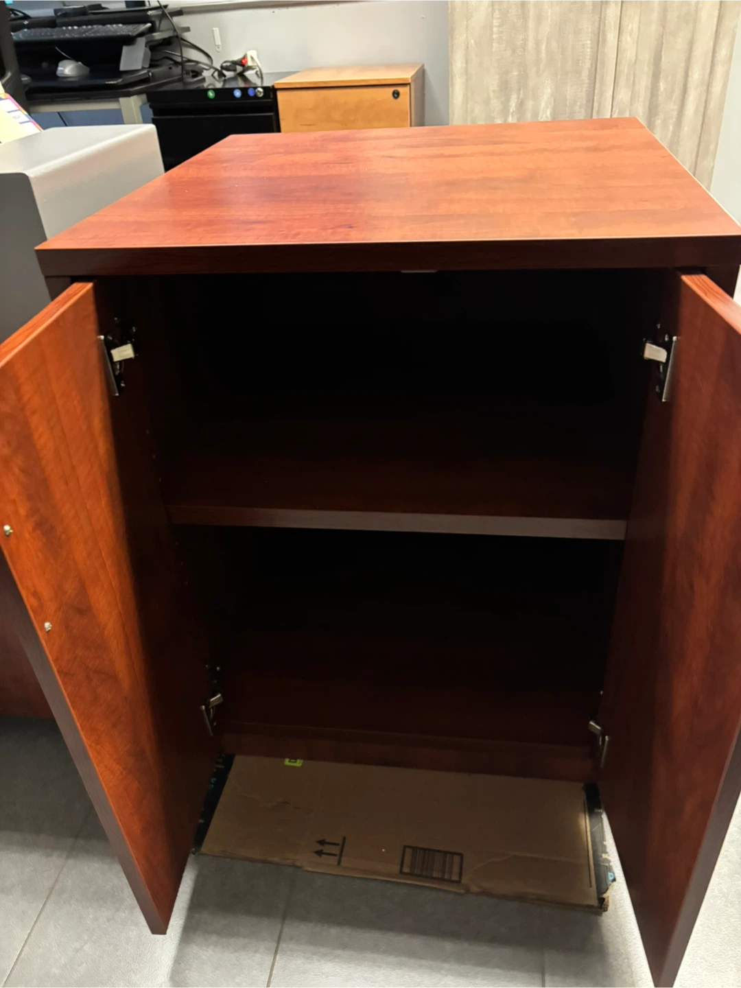 Wooden Cabinet with Doors and Lock - photo 2