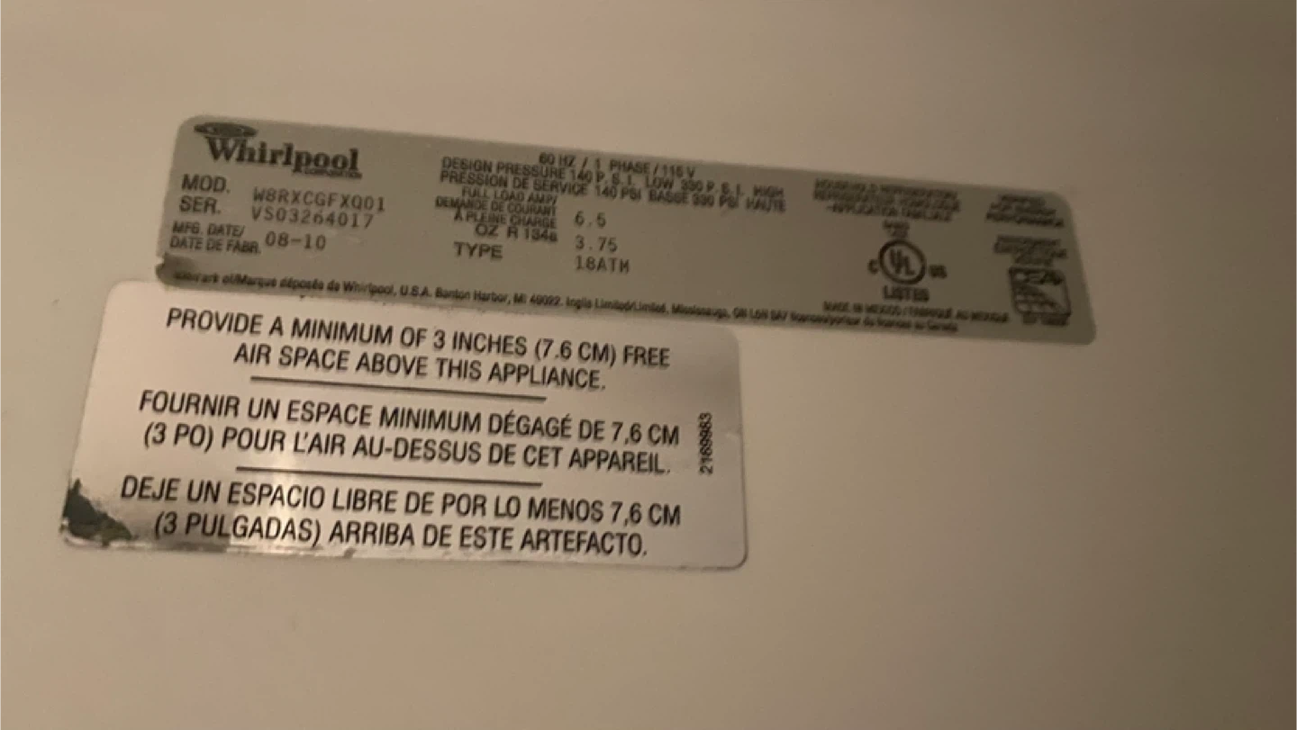 LOOKING FOR Whirlpool Refrigerator Door Shelf - photo 2