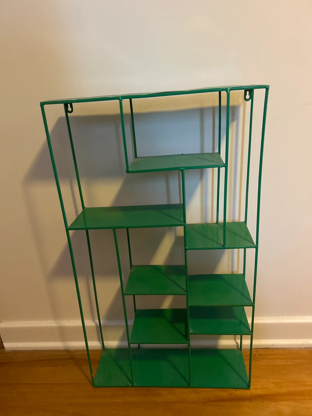 Green Metal Wall Shelf