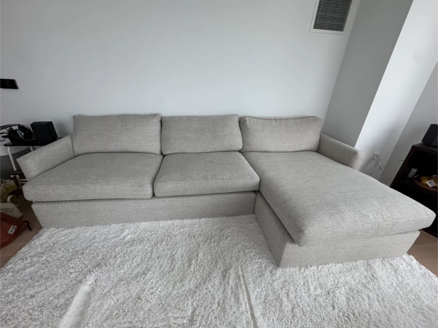 Crate & Barrel Sectional Sofa