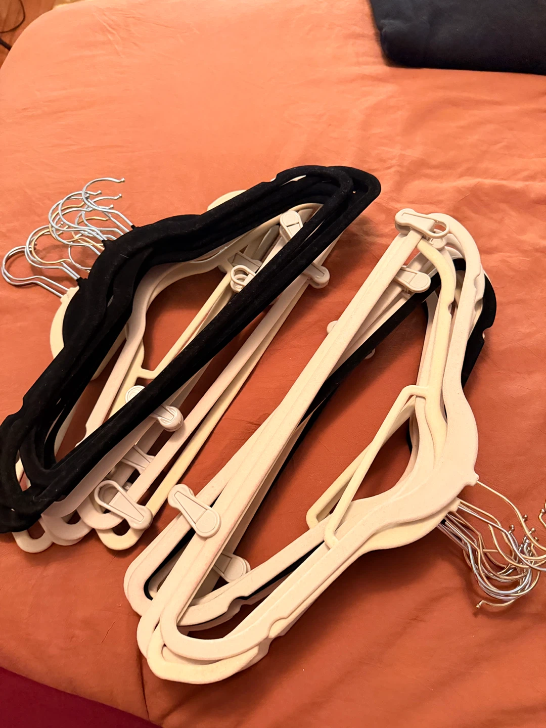 Clothes Hangers - Black & Beige