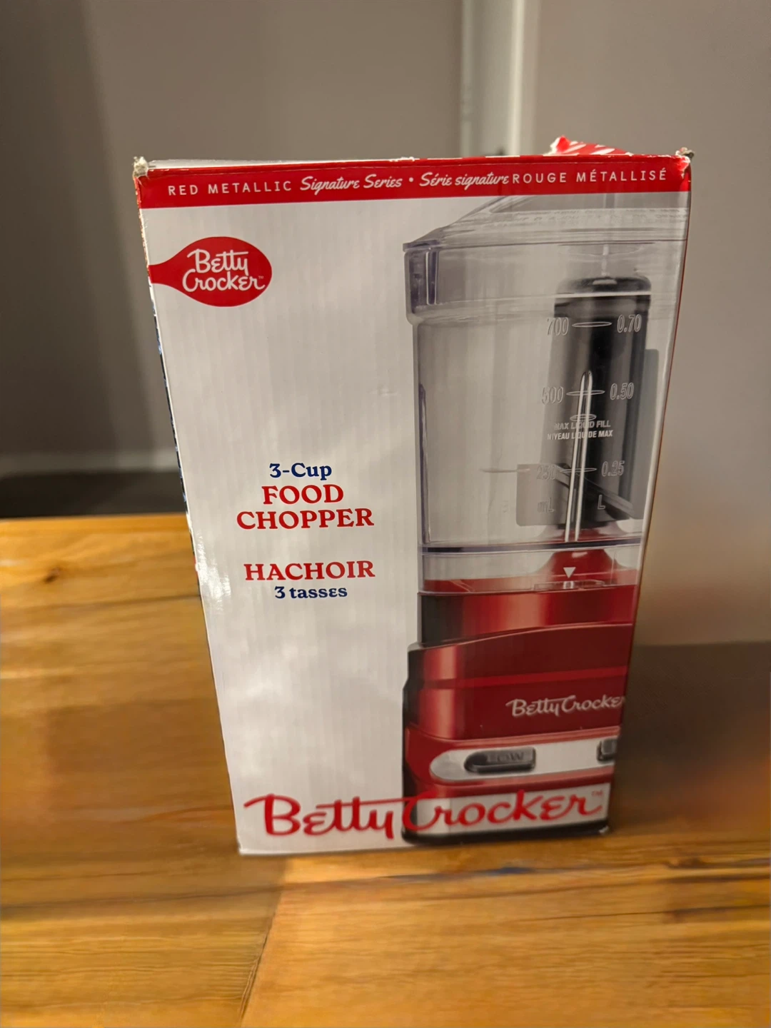Betty Crocker 3-Cup Food Chopper - Red Metallic - photo 2