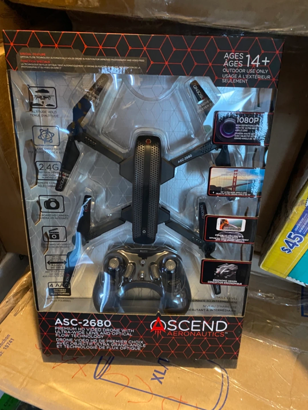 Ascend Aeronautics ASC-2680 Premium HD Video Drone - New