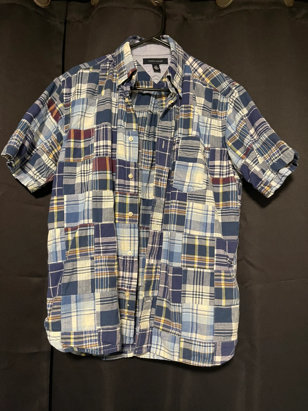 Tommy Hilfiger Plaid Patchwork Shirt - Size S