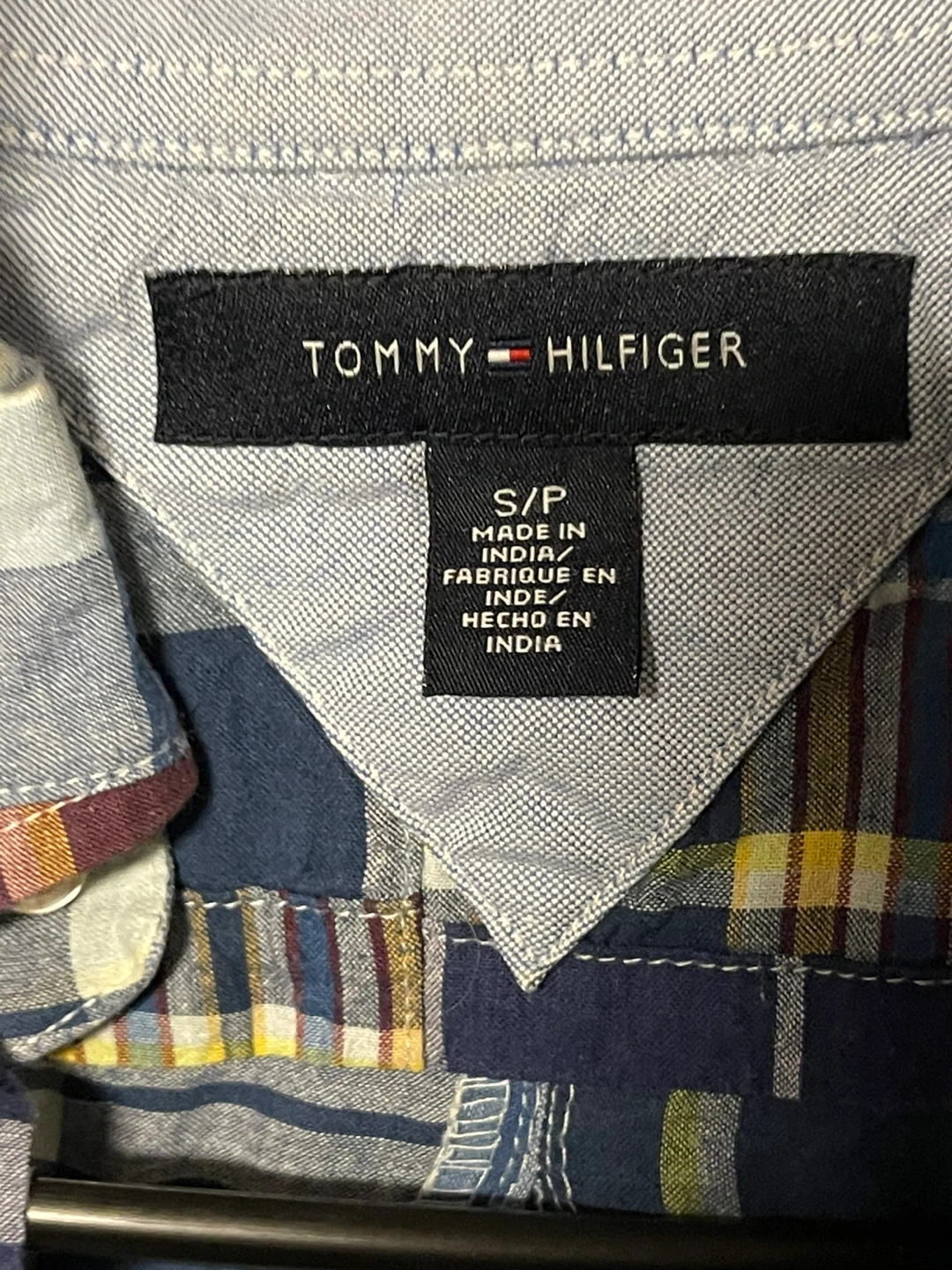 Tommy Hilfiger Plaid Patchwork Shirt - Size S - photo 3