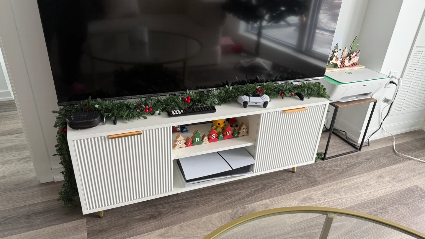 White TV Stand