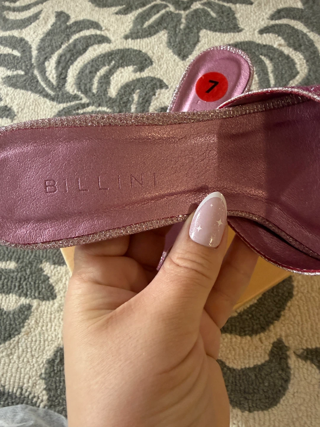 Billini Pink Glitter Heels - Size 7 - photo 2