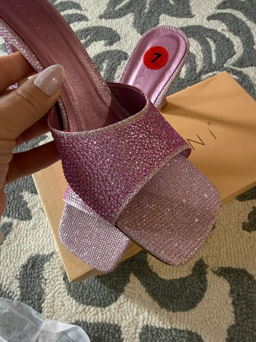 Billini Pink Glitter Heels - Size 7 - photo 3