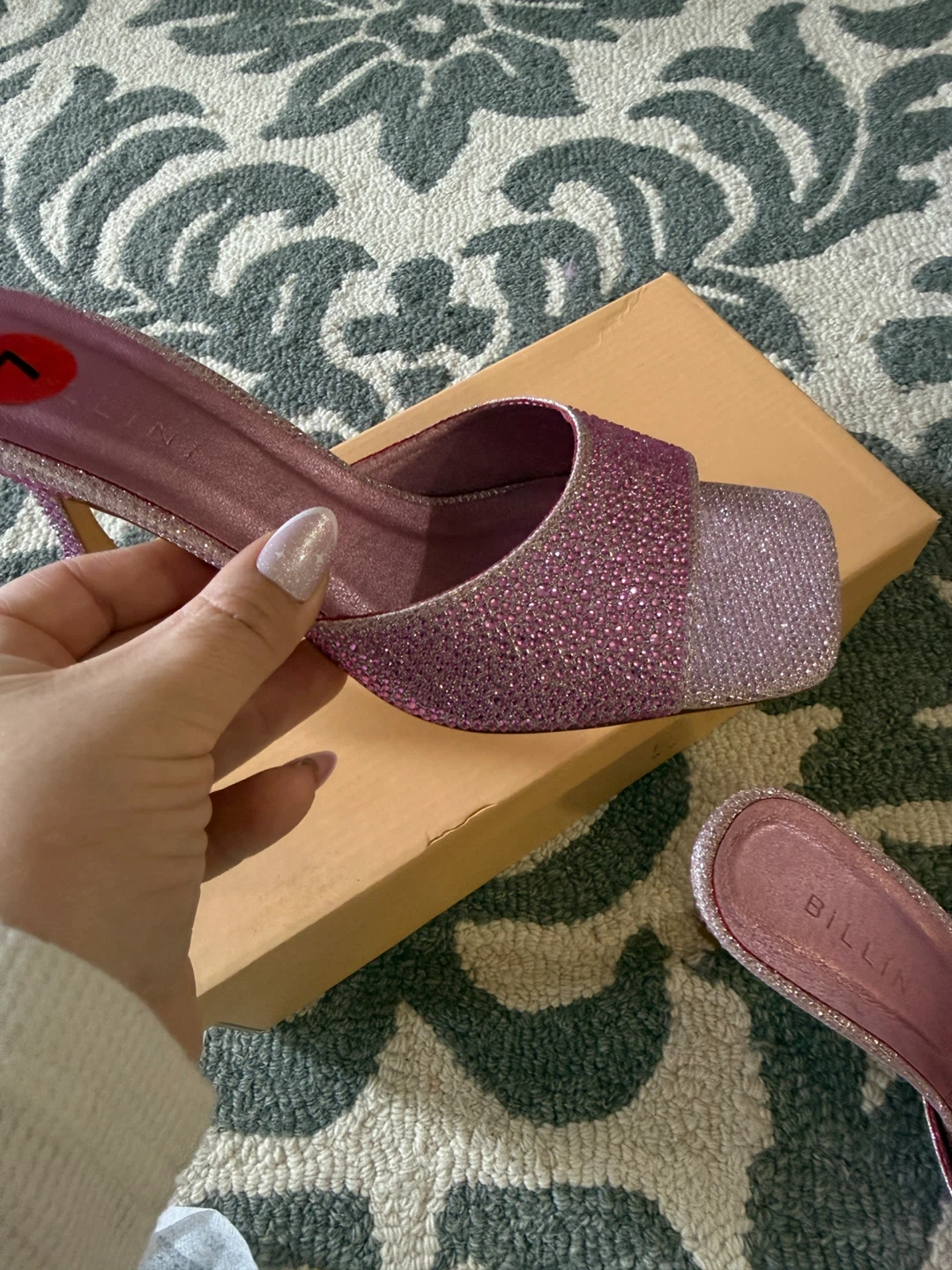 Billini Pink Glitter Heels - Size 7 - photo 5