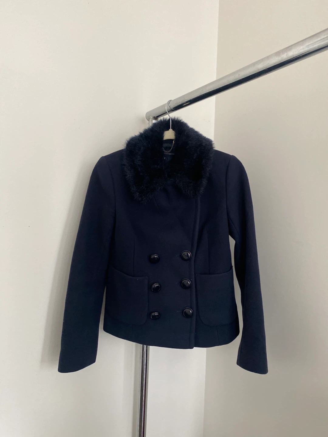 French Connection Wool Blend Coat, Size 0