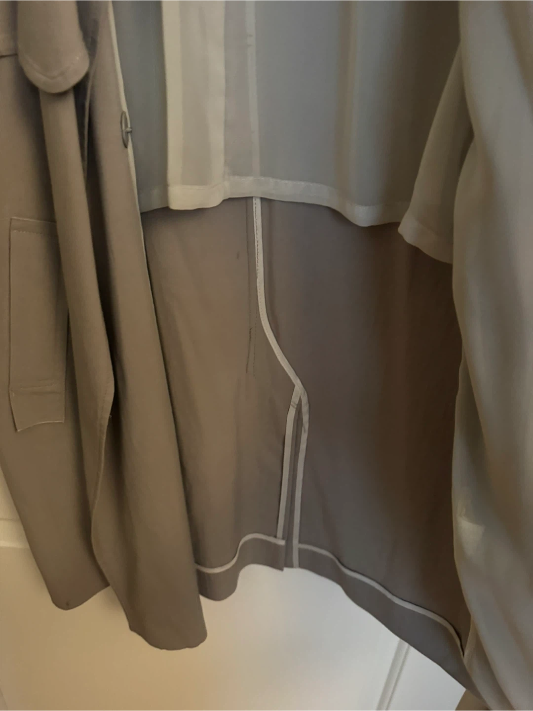 Grey Trench Coat with unique details  - Size S - photo 4