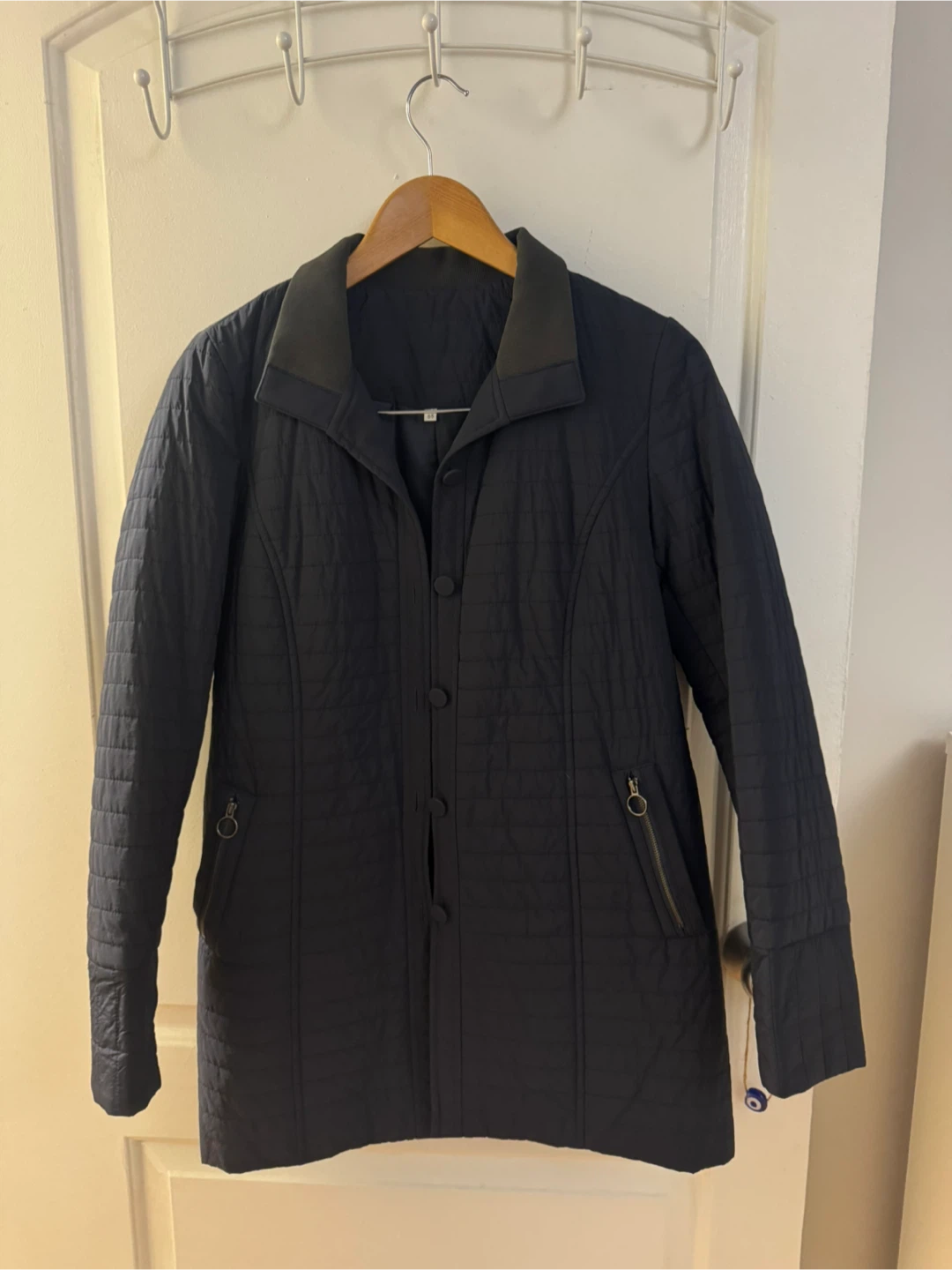 Quilted Navy Jacket Size S