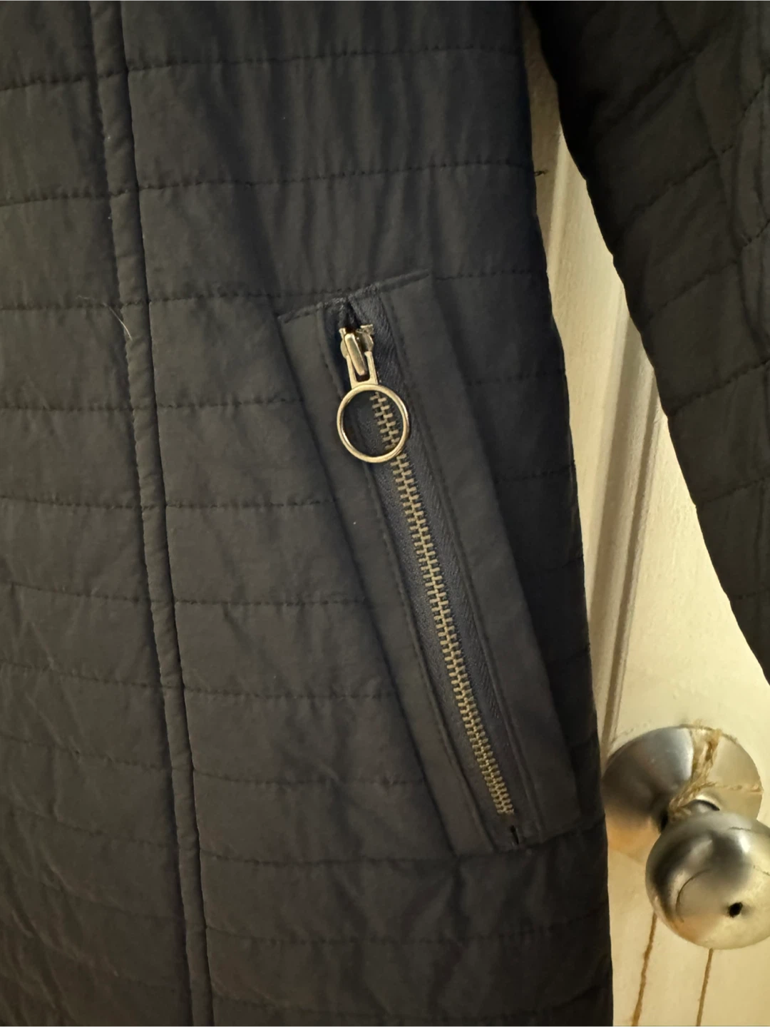 Quilted Navy Jacket Size S - photo 4