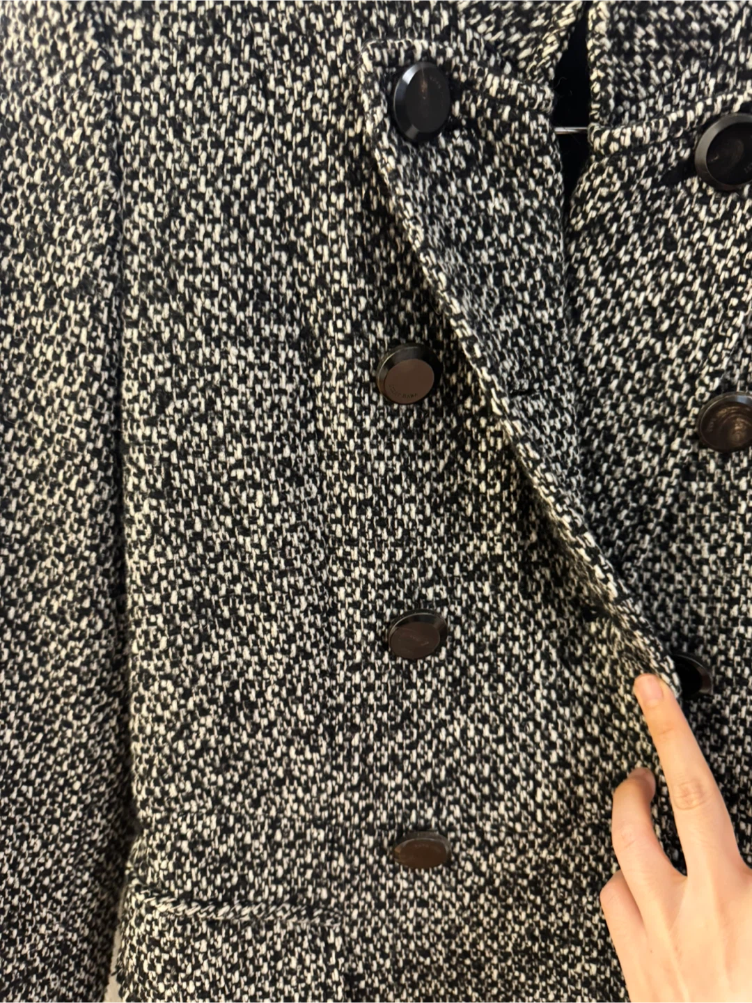 Winter coat with unique details - size S - photo 2