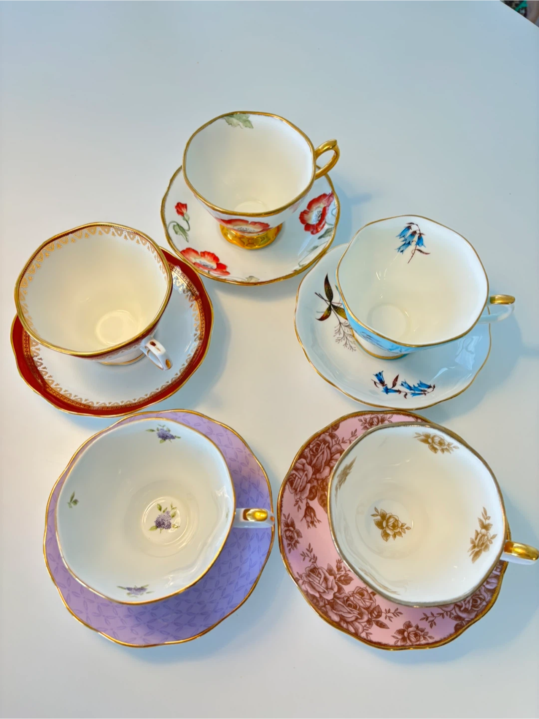 Royal Albert 100 Years of Tea Cup & Saucer Set (Set of 5) - photo 3