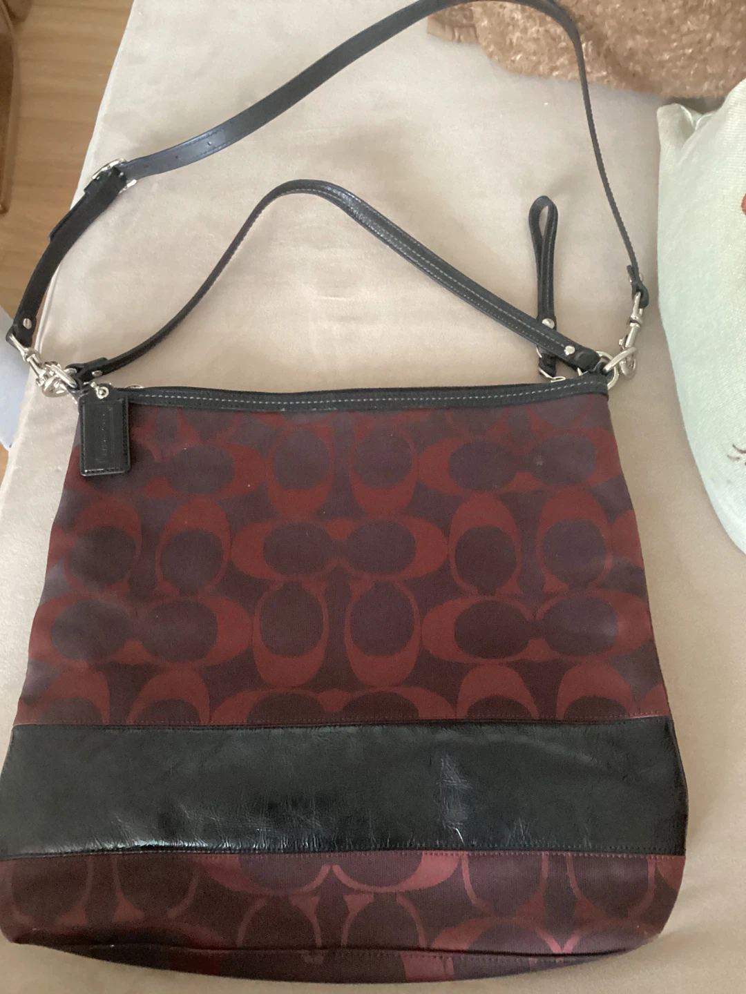 Authentic Coach Signature Hobo Bag