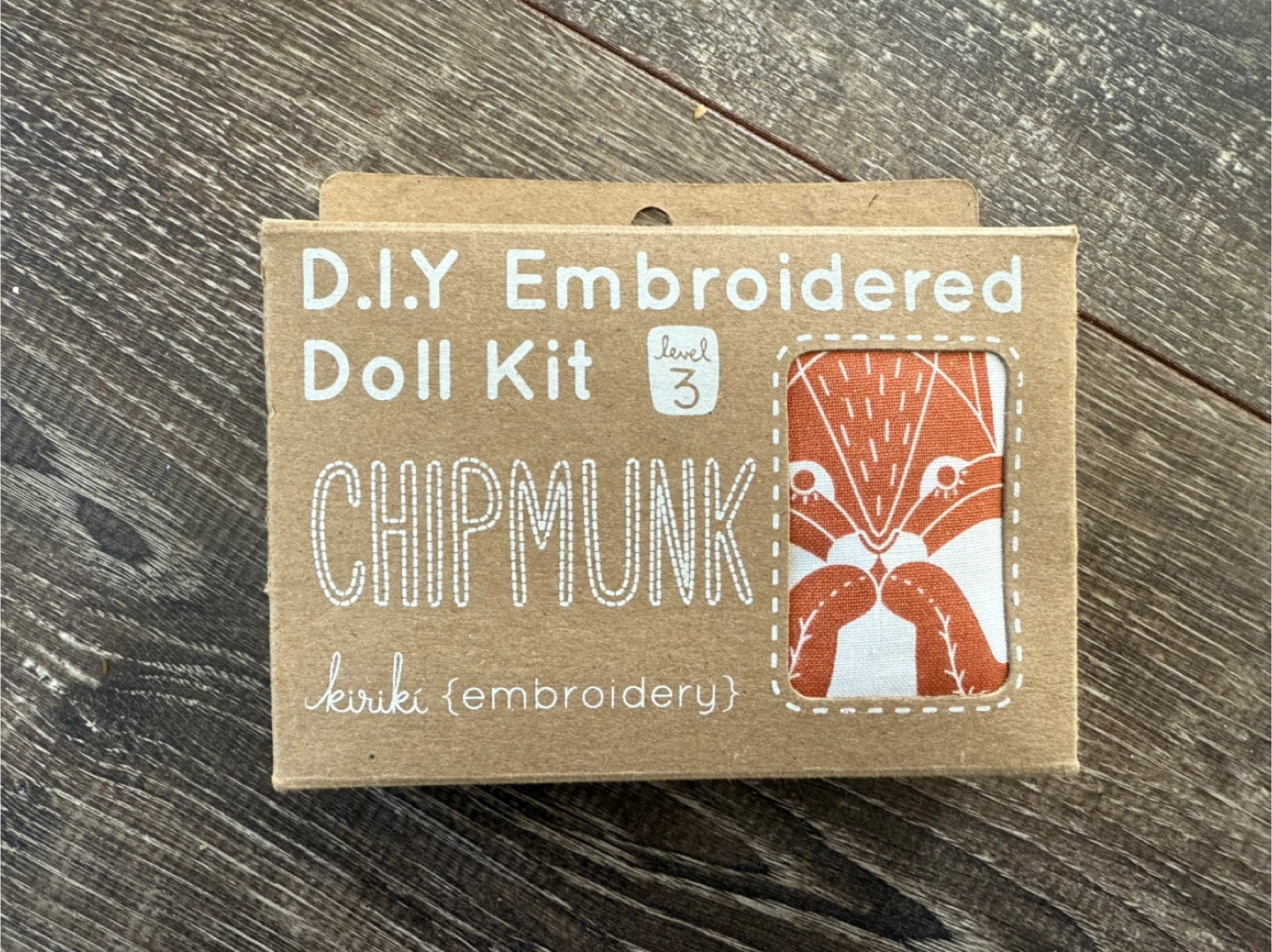 Kiriki Press DIY Chipmunk Doll Kit - New
