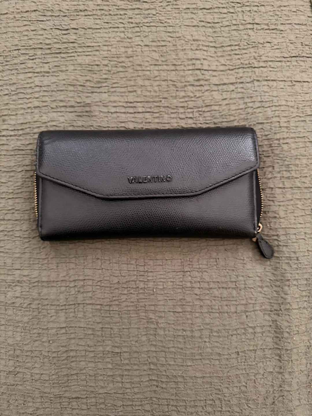 Valentino Black Leather Wallet