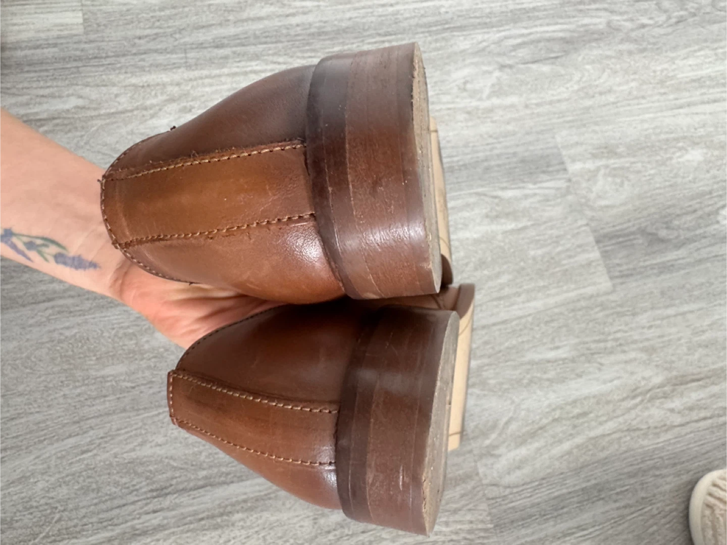 Massimo Dutti Brown Leather Loafers - Size 40 - photo 4