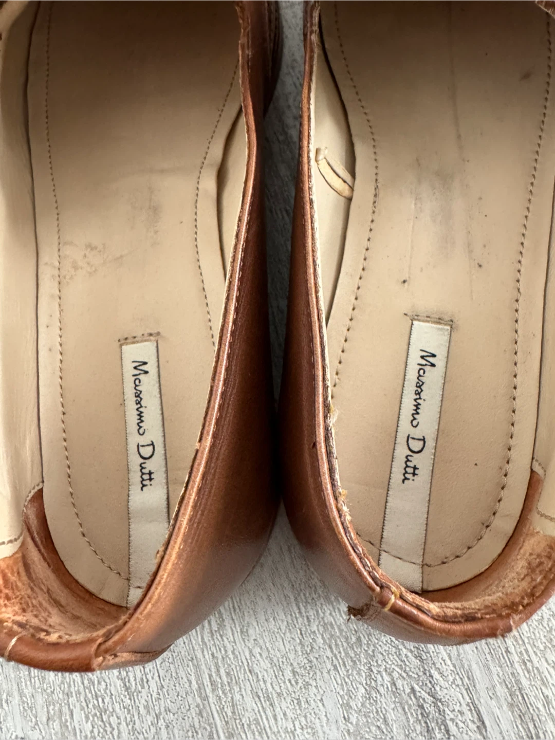 Massimo Dutti Brown Leather Loafers - Size 40 - photo 3