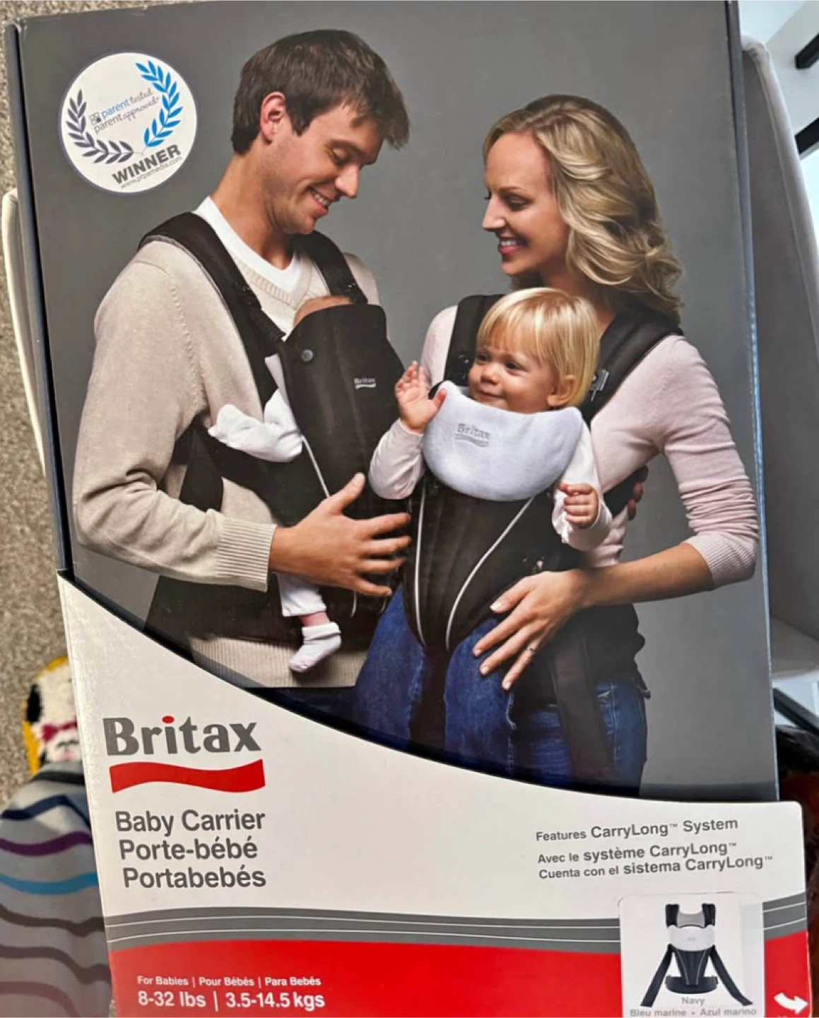 Britax Baby Carrier - Navy, 8-32 lbs