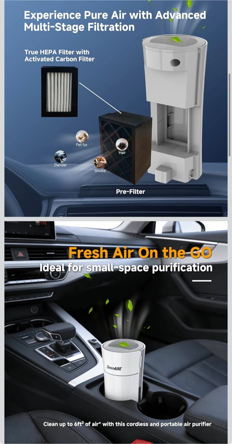 SheerAIRE Portable Air Purifier - photo 2