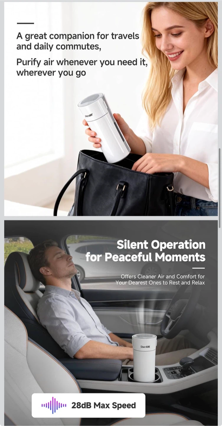 SheerAIRE Portable Air Purifier - photo 3