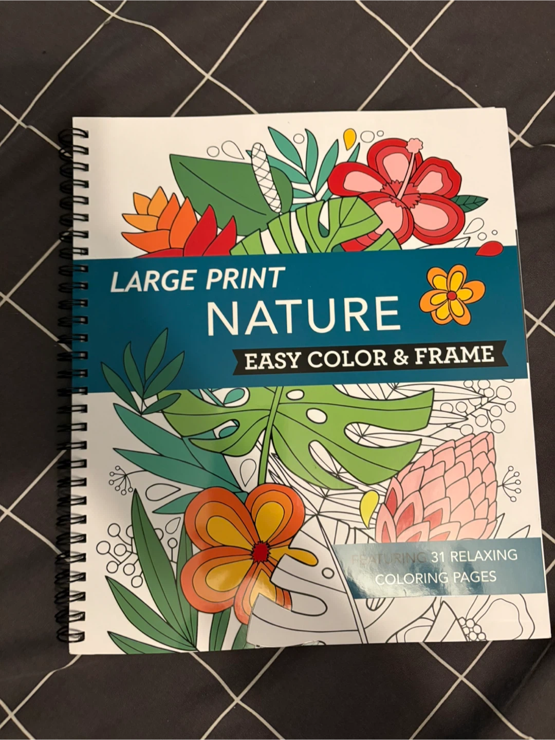 NEW Large Print Nature Coloring Book