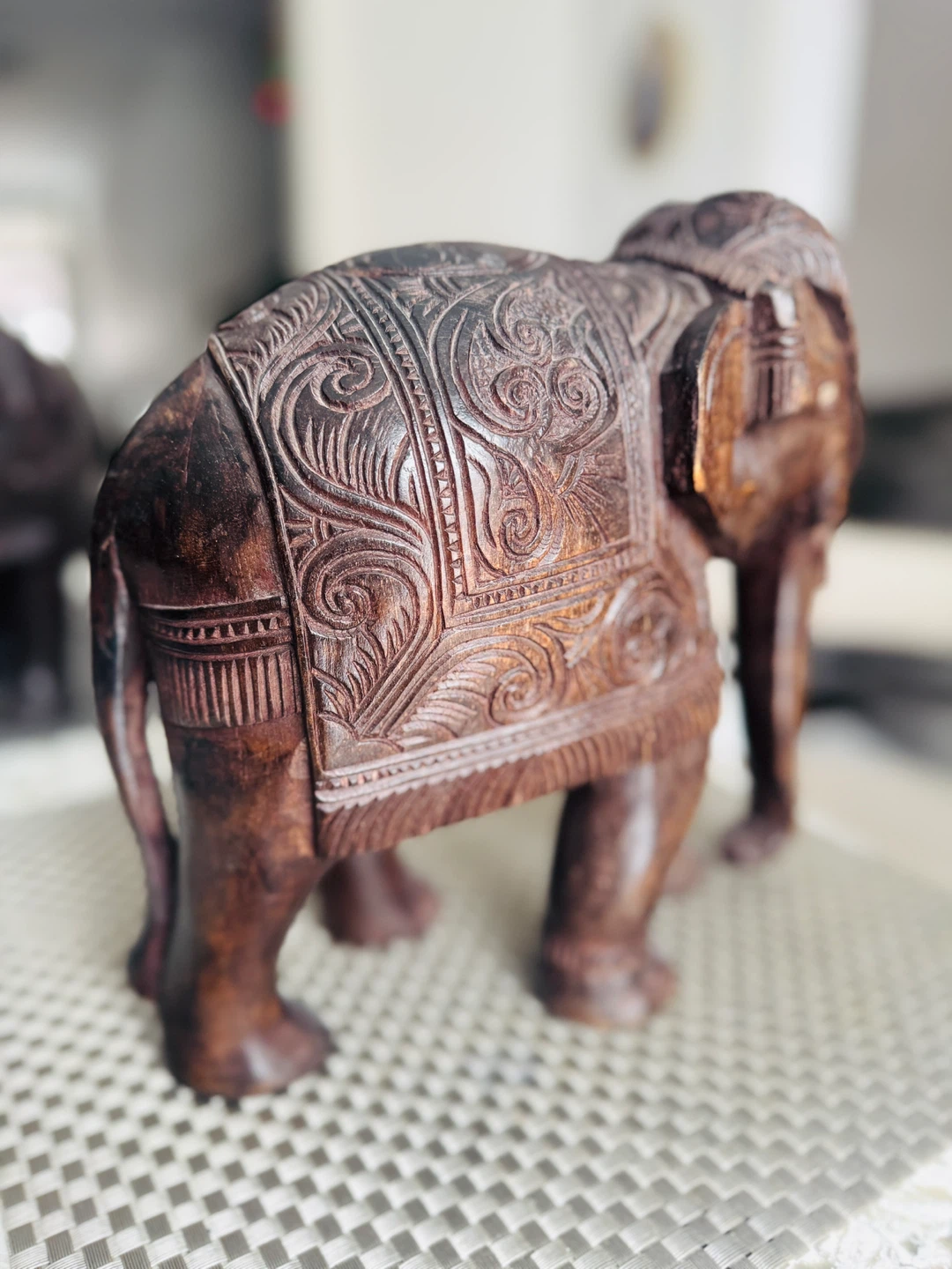 Wooden Elephant Figurine (11”x11”x5”) ~2Kg $85/Each - photo 4