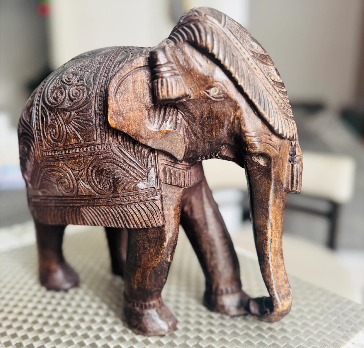 Wooden Elephant Figurine (11”x11”x5”) ~2Kg $85/Each - photo 3