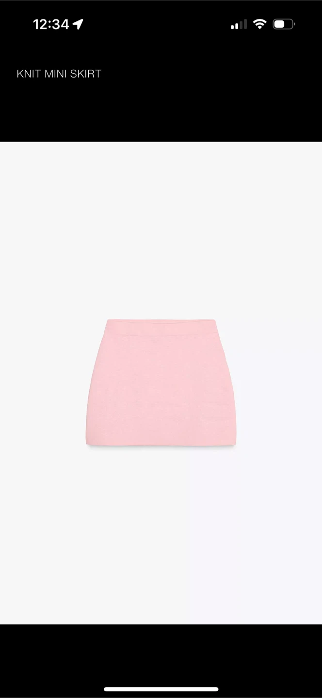 Zara Knit Mini Skirt - Size S