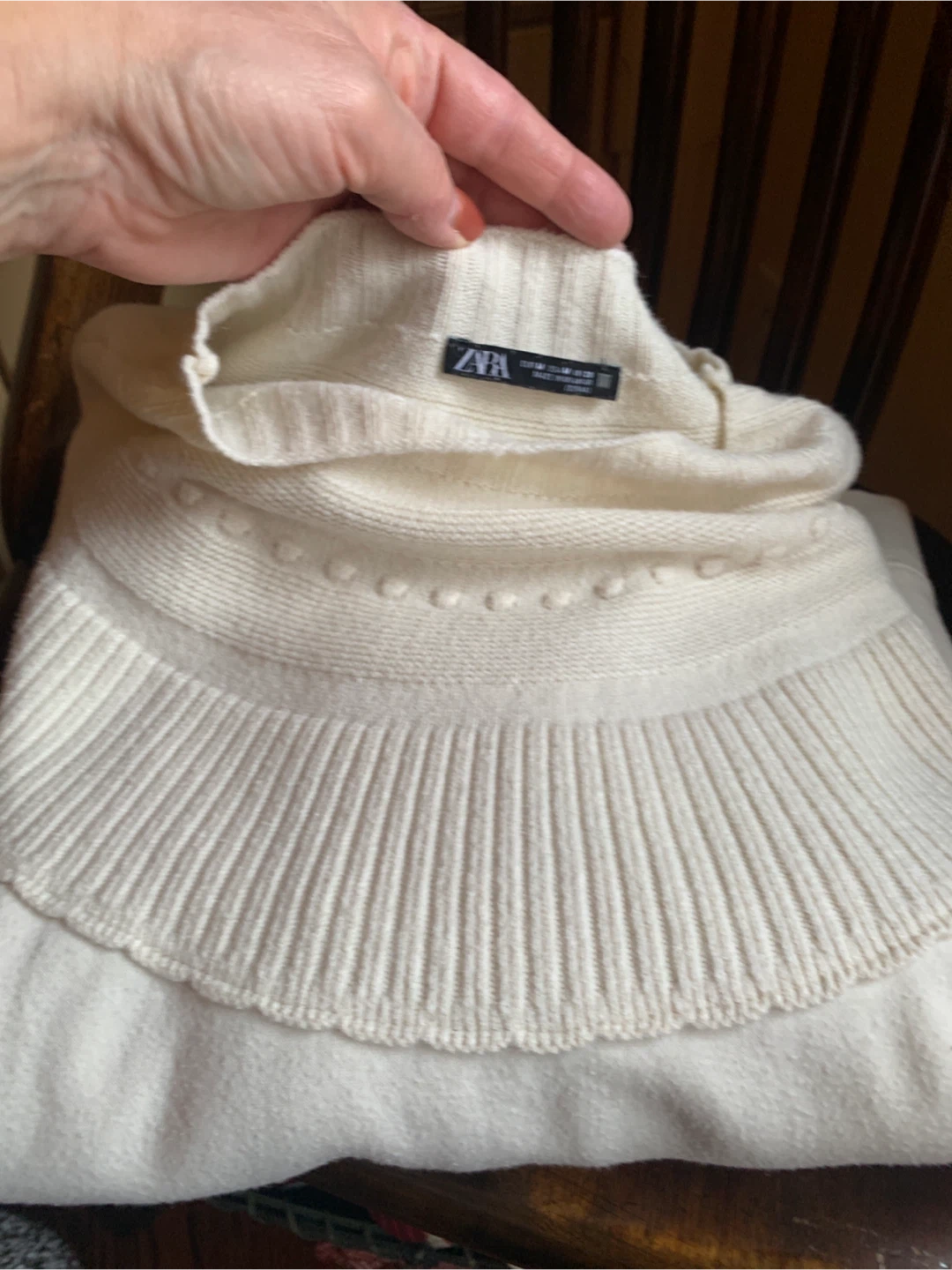 Zara Winter Cream Sweater - photo 4
