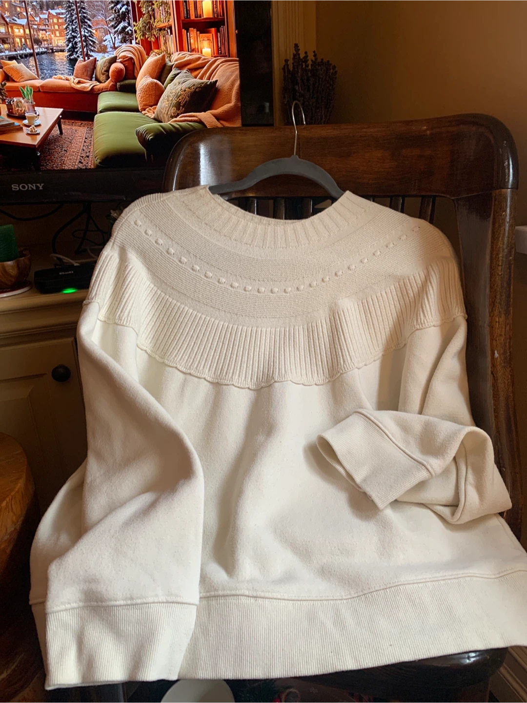 Zara Winter Cream Sweater