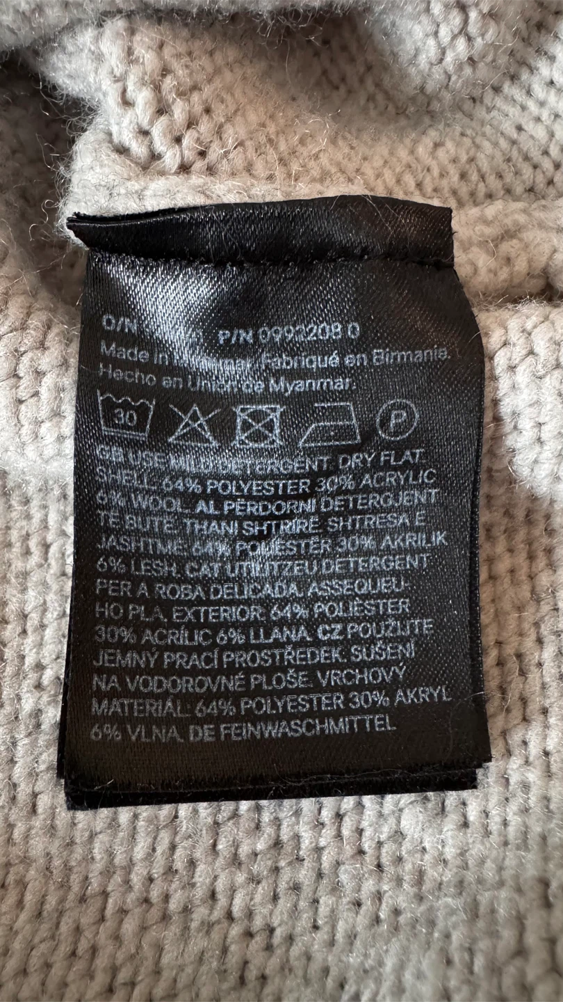 H&M Beige Knit Sweater - Size XS - photo 4