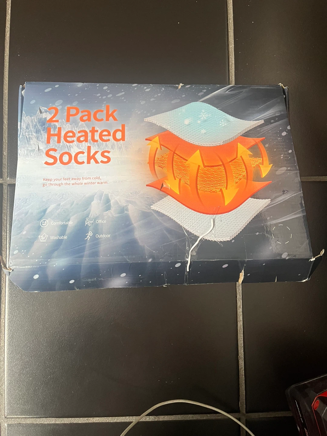 2 Pack Heated Socks - New in Box! - photo 2