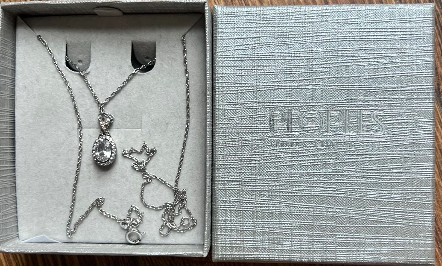 Peoples Silver Necklace in Box