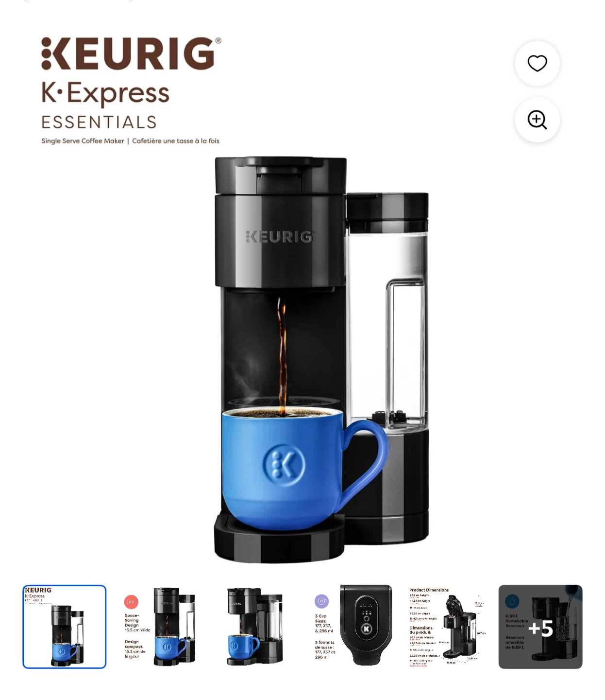 Keurig K-Express Essentials Single Serve Coffee Maker