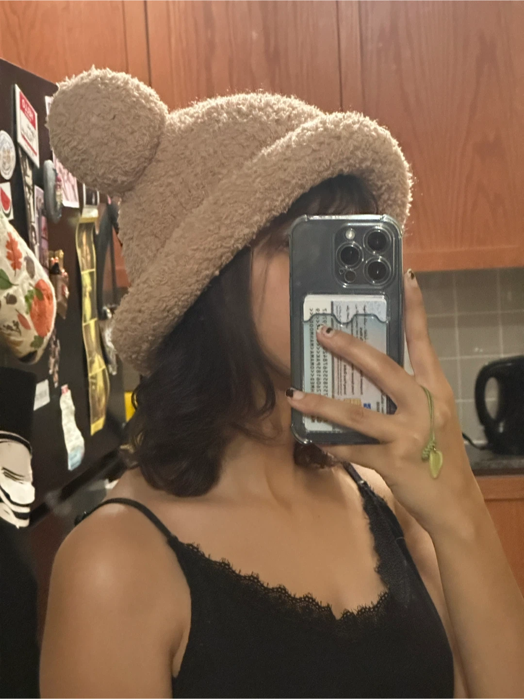 Fluffy winter bear hat - photo 2