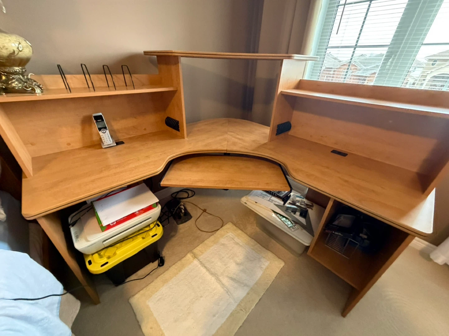 L-shaped computer desk - excellent condition - photo 5