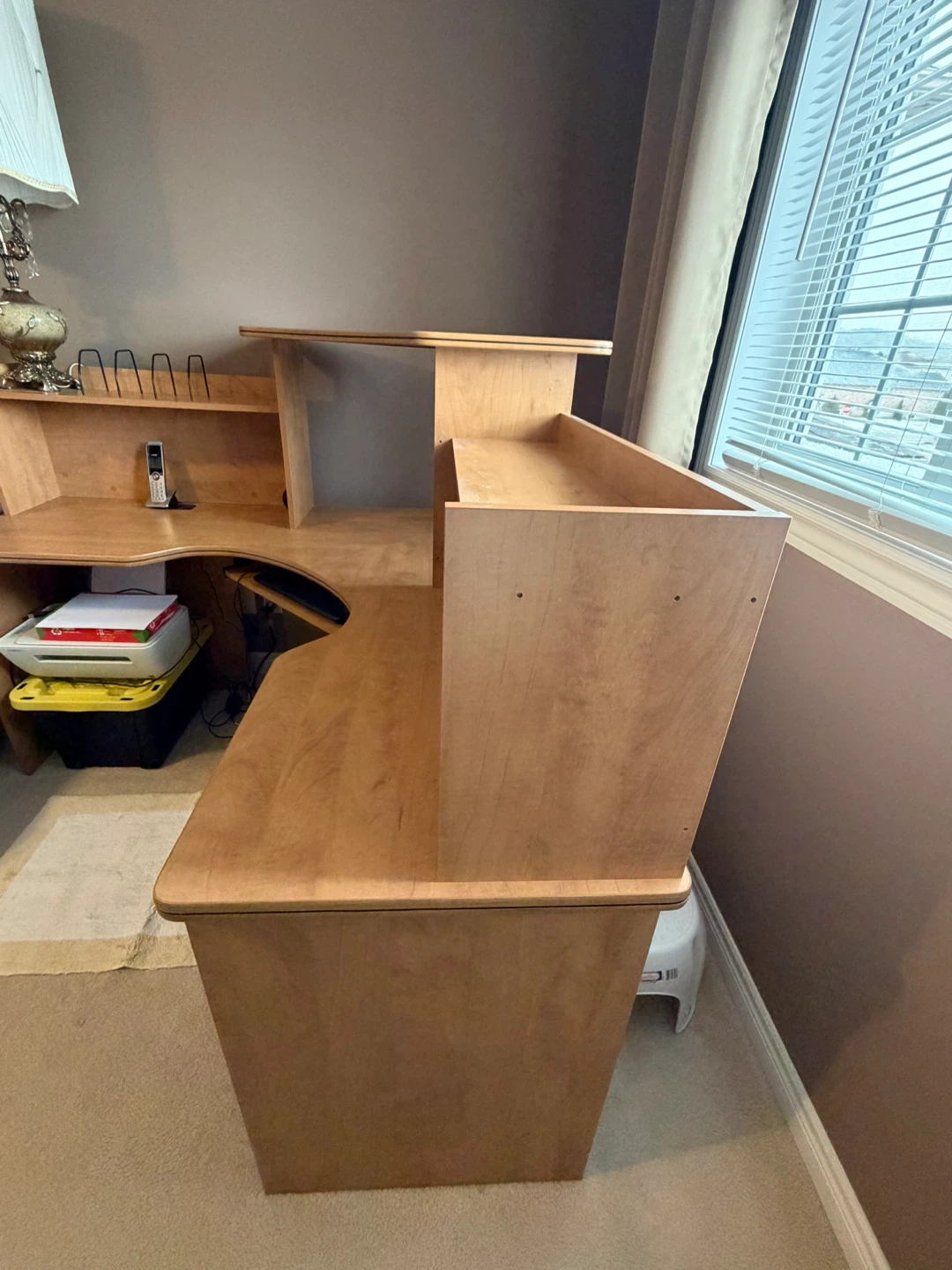 L-shaped computer desk - excellent condition - photo 3