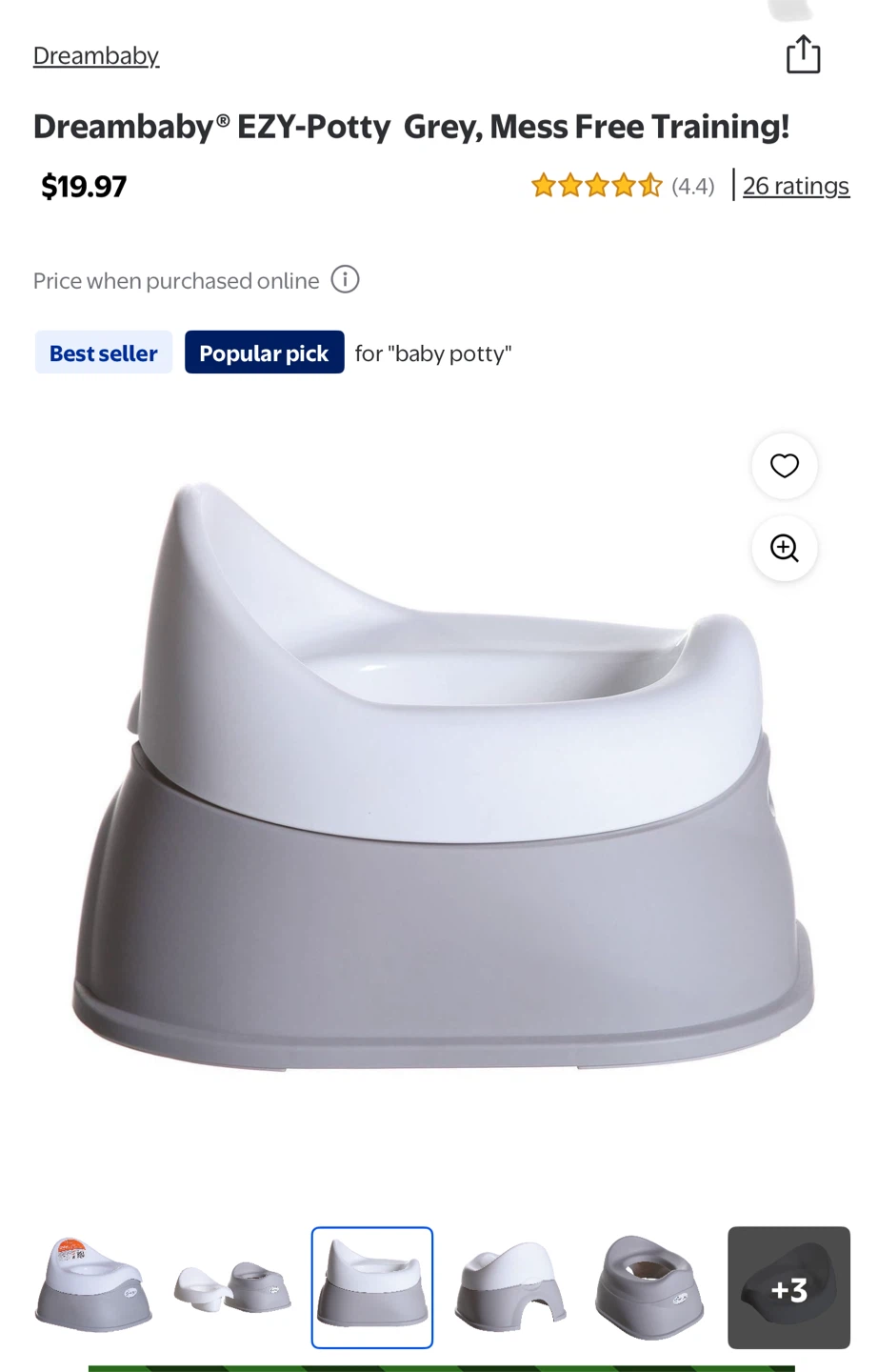 Dreambaby EZY-Potty - Grey - photo 2