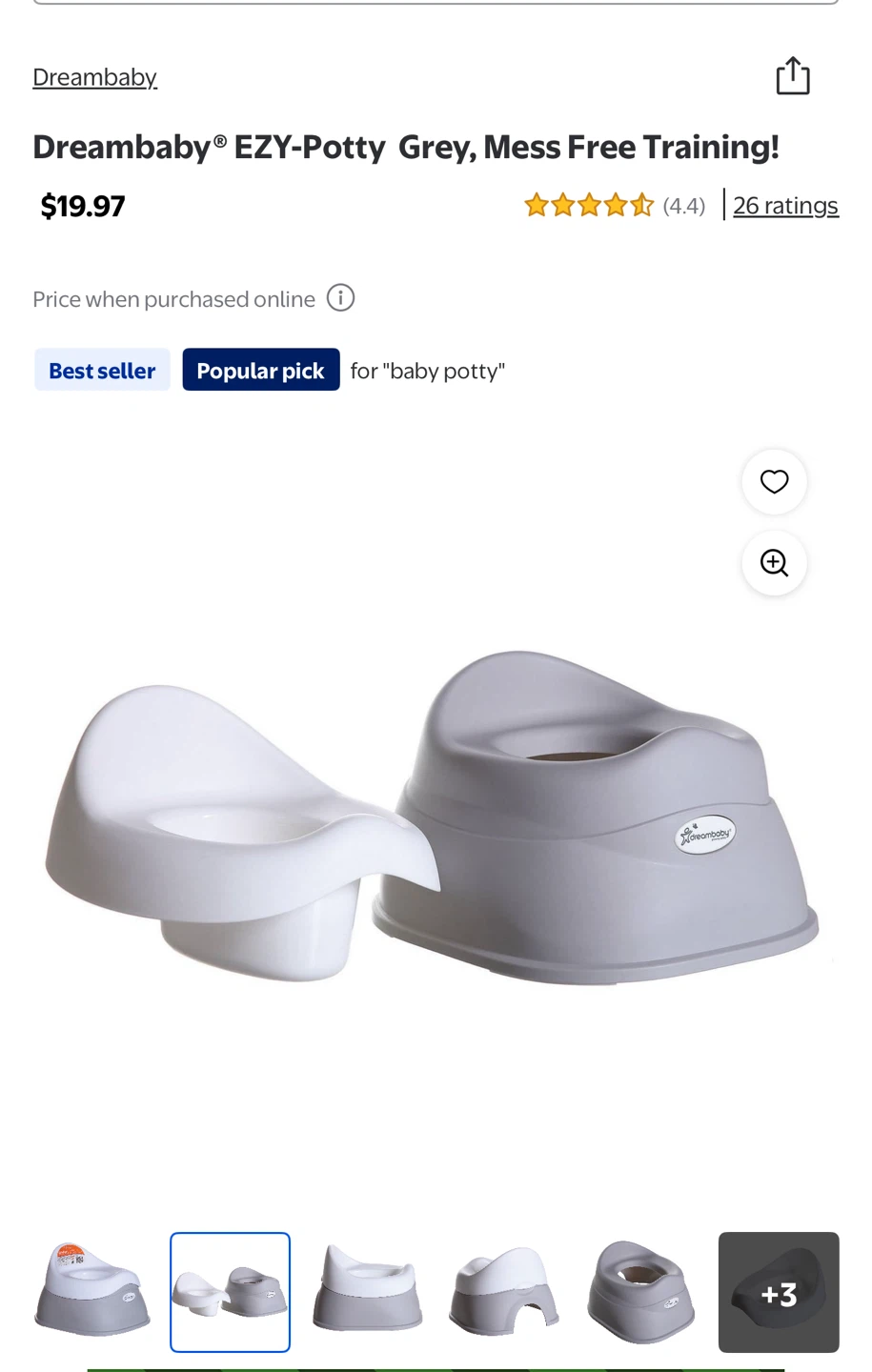 Dreambaby EZY-Potty - Grey - photo 3