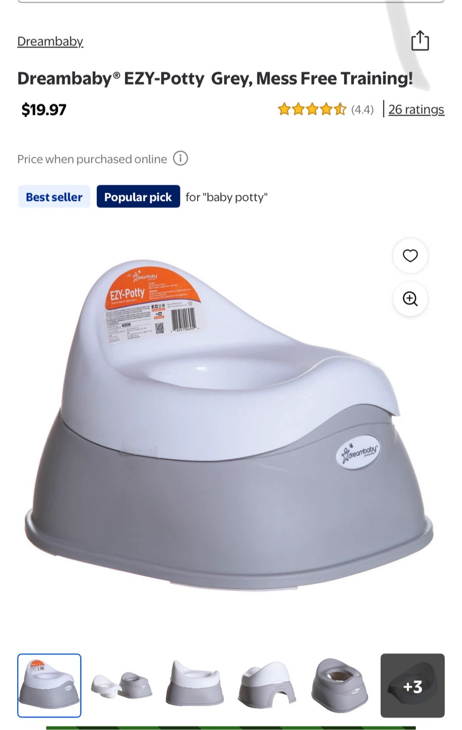 Dreambaby EZY-Potty - Grey