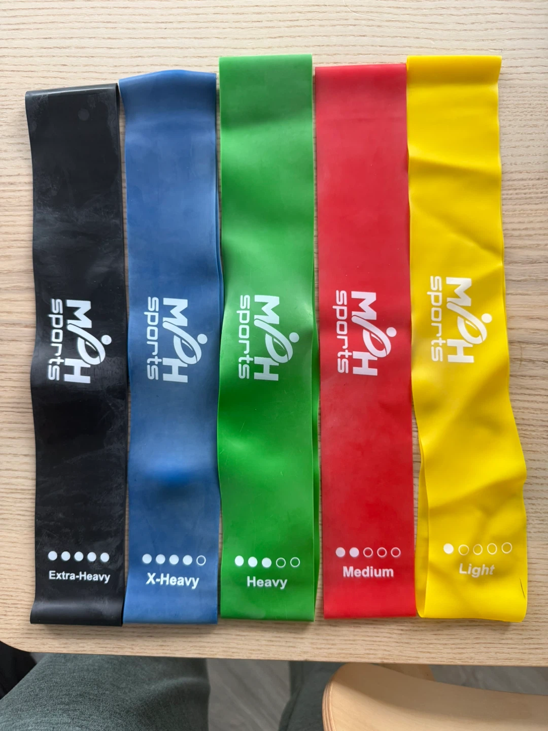 MPH Sports Resistance Bands - Set of 5
